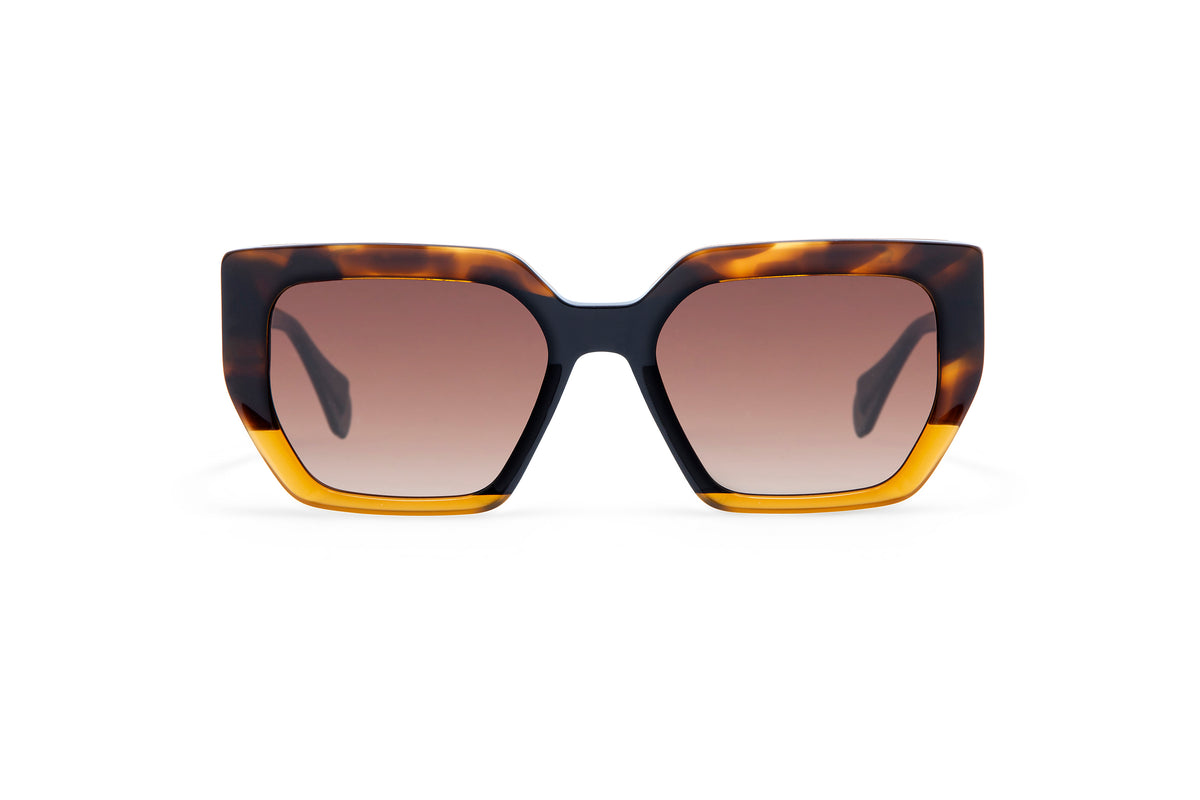 Gigi Studios Sunglasses LUCE GVS003A/02 Tortoise Yellow Frames w/ Gradient Brown GIGI Studios - Harlow (Tortoise) – Good See Co main image 3