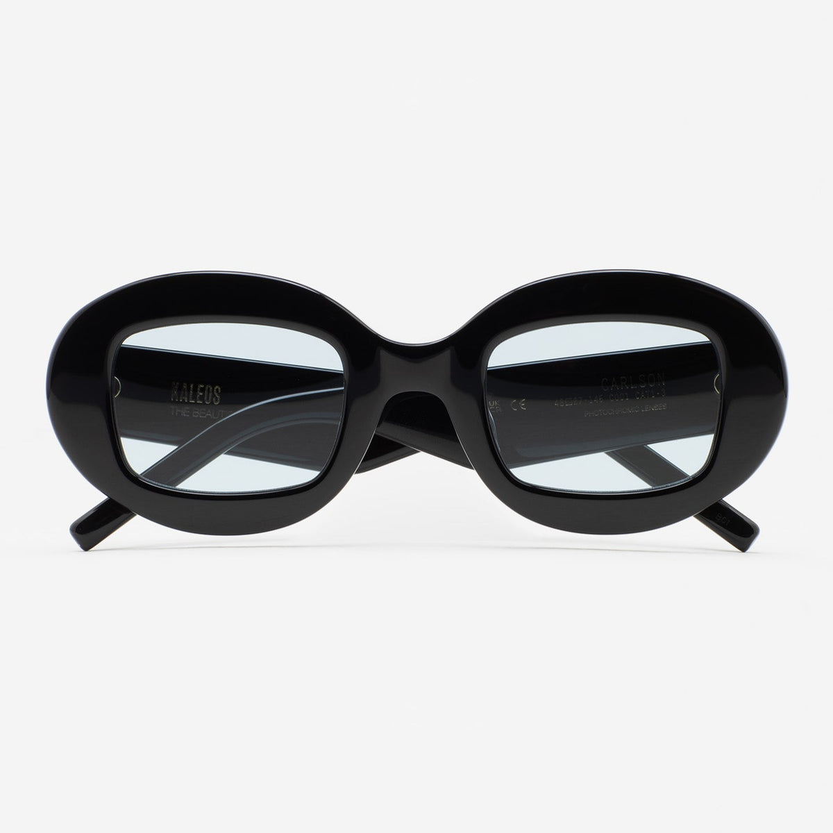 KALEOS Shawer 47_27 C-001 Black Round Sunglasses Kaleos Thayer C1 Square Black Sunglasses | SmartBuyGlasses US main image 2