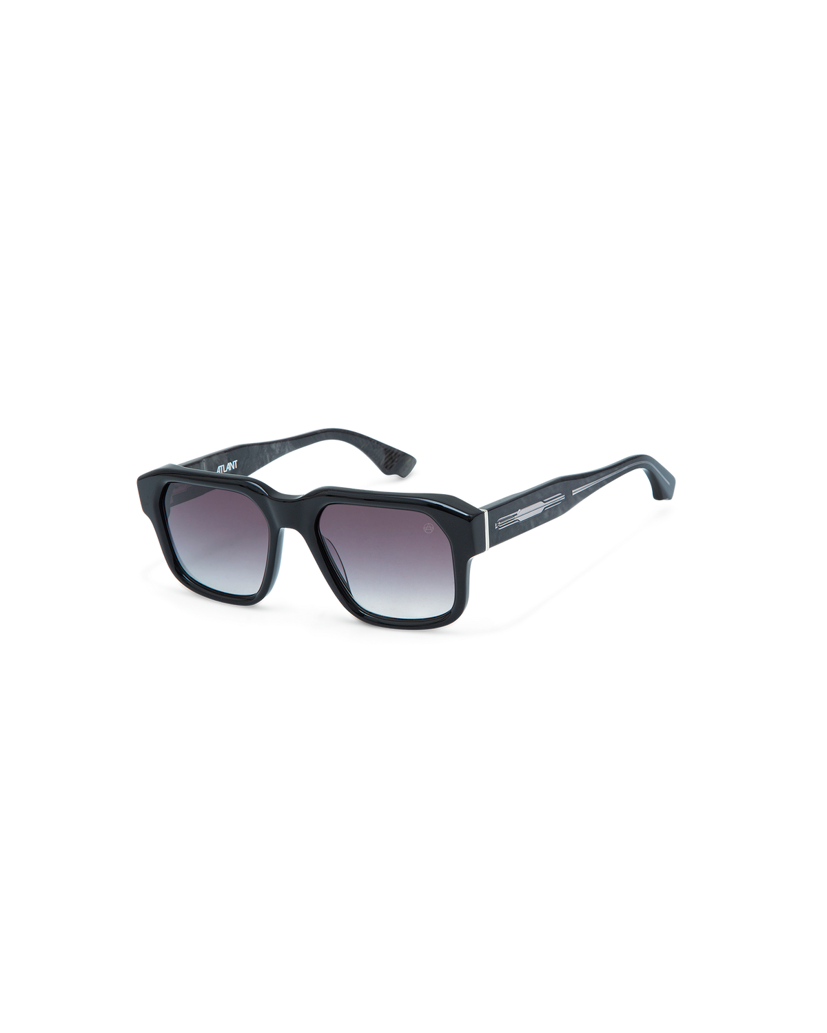 Atlant Lorin sunglasses, Shiny Black, side view
