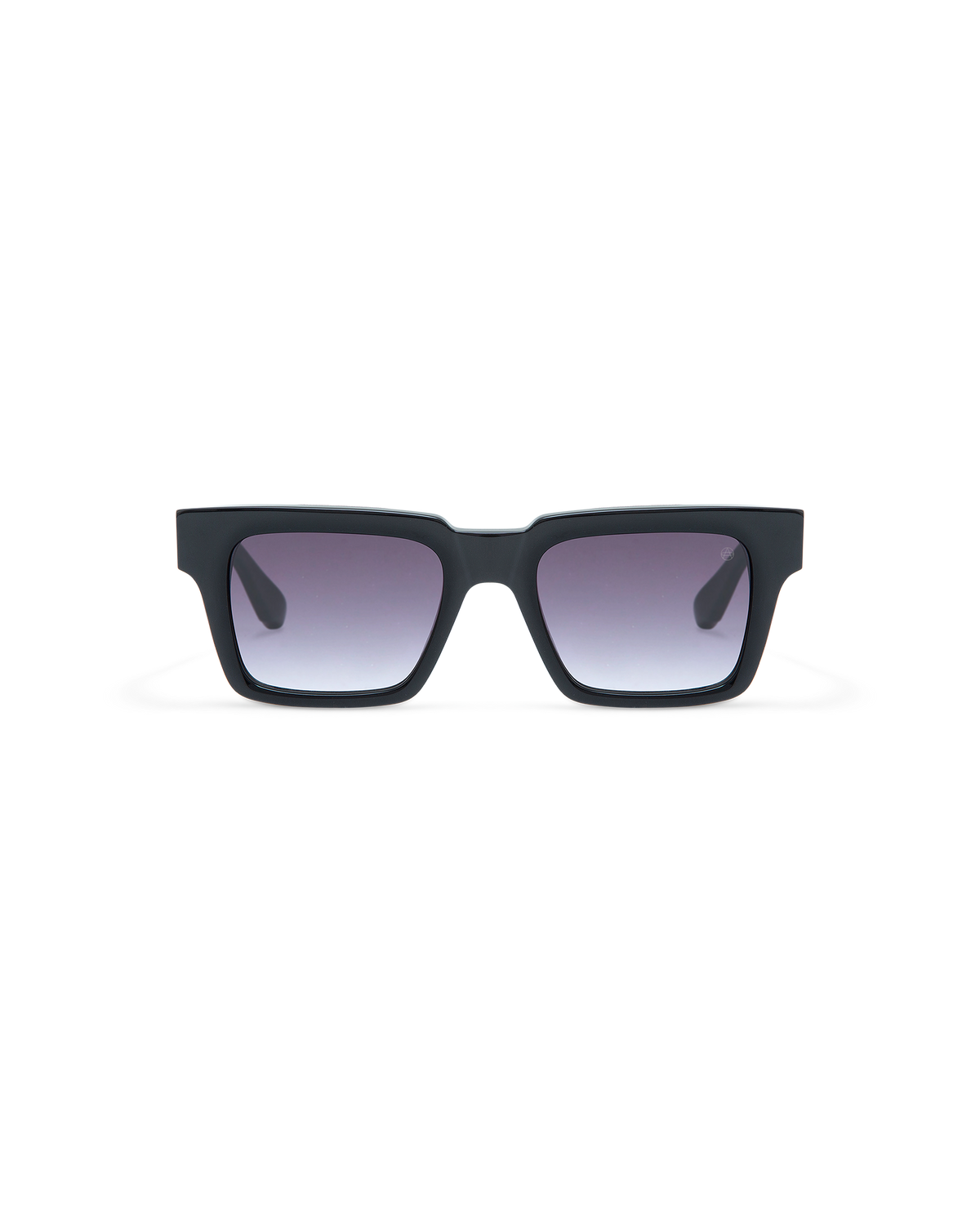 Atlant Norman sunglasses, Shiny Black, front view