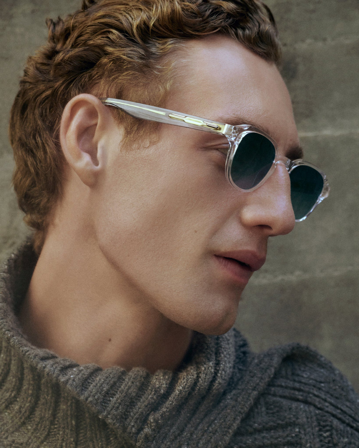 Atlant Philip sunglasses, Crystal Transparent, model view