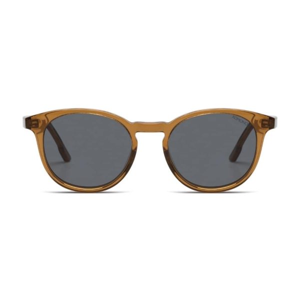 sunglasses-komono-hudson-sand-KOM-S9426-round-brown-grey-by-kambio-eyewear-front