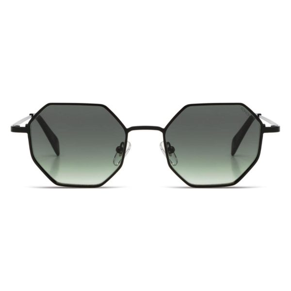 sunglasses-komono-jean-matte-black-KOM-S9876-hexagonal-by-kambio-eyewear-front