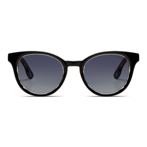 sunglasses-komono-mae-black-clear-KOM-S9475-cat-eye-by-kambio-eyewear-front